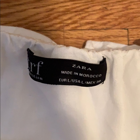 Zara Linen off the shoulder dress - Picture 3 of 4